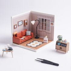 Robotime Rolife DIY House: dnevna soba z LED osvetlitvijo 114 kosov