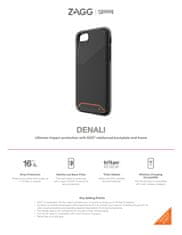 gear4 ZAGG D3O Denali ovitek za iPhone SE/SE2/6/7/8 črn