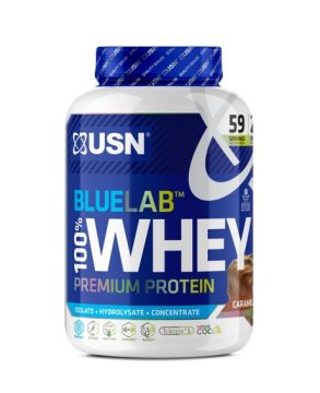 USN BlueLab 100% Whey Protein Premium 2000 g karamelna čokolada