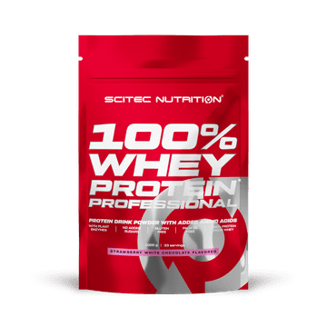 Scitec Nutrition 100% WP Professional 1000 g jagoda bela čokolada