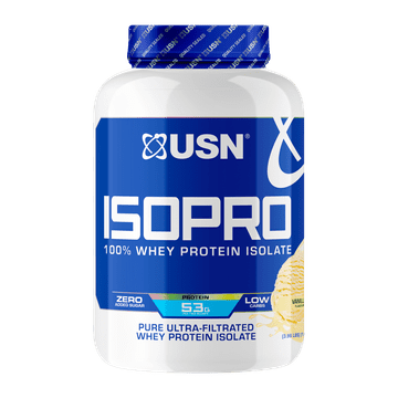 USN IsoPro 100% sirotkine beljakovine 1800 g vanilija