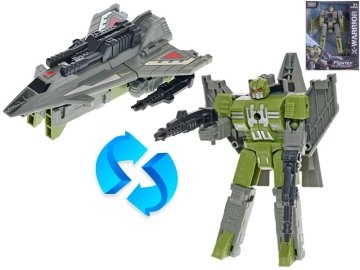 Borec/robot 12 cm - mešanica barv (siva, zelena)