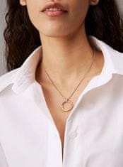 Calvin Klein Dvobarvna jeklena ogrlica Soft Squares 35000453