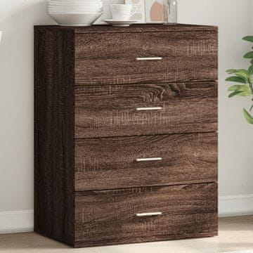 Vidaxl vidaXL Omarica, siva, hrast sonoma, 60x39x80 cm, material na osnovi lesa
