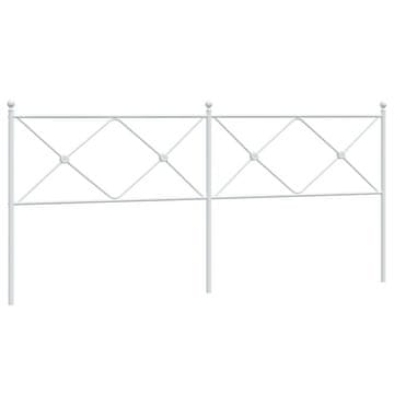 Vidaxl Kovinsko nadomestno vzglavje belo 193 cm