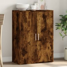 Vidaxl Komoda dimljeni hrast 60x31x84 cm inženirski les