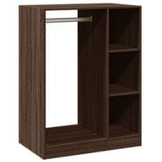 Vidaxl Garderobna omara rjavi hrast 77x48x102 cm inženirski les