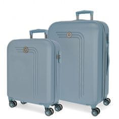 Jada Toys Movom Riga Light Blu, Komplet luksuznih potovalnih kovčkov iz ABS 70cm/55cm, 5999563