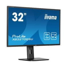 iiyama Monitor 80 cm (31,5) XB3270QSU-B1 2560x1440 100Hz IPS 3ms 2xHDMI DisplayPort 3xUSB3.2 Pivot Zvočniki sRGB100% AdaptiveSync ProLite