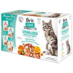 Brit Kapsičky BRIT Care Cat Flavour box Sterilized Fillet in Gravy 4 x 3 ks 1020 g