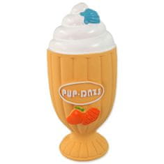 Dog Fantasy Hračka DOG FANTASY Latex pohár zmrzlinový se zvukem oranžová 15 cm