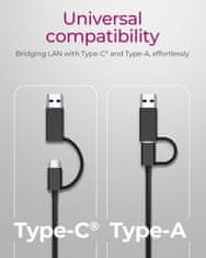 IcyBox IB-LAN301-C3 USB-A in USB-C mrežna kartica/adapter na 2.5 Gbit Ethernet