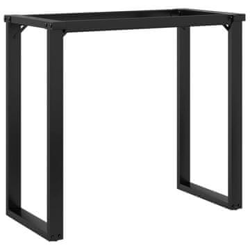 Vidaxl Noge za jedilno mizo O-okvir 80x40x73 cm jeklo