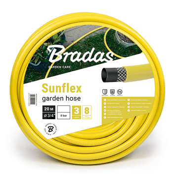 Bradas Vrtna cev 20m, 3/4" SUNFLEX BR-WMS3/420