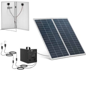 MSW Solarni komplet fotovoltaični paneli inverter 2 LED svetilki 1000 W 5/12/230 V