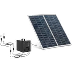 MSW Solarni komplet fotovoltaični paneli inverter 2 LED svetilki 1000 W 5/12/230 V