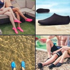 VIVVA® Čevlji za v vodo, Nedrseči vodni čevlji, Obutev za v vodo (Črna, 34-37) | SEASOLES