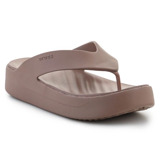 Crocs Japanke rjava Gataway Platform Flip