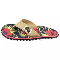 GUMBIES Japanke bež 42 EU Islander Denim Hibiscus