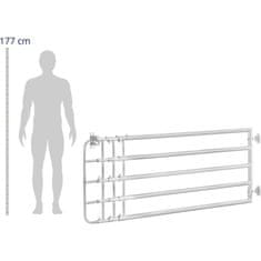 Wiesenfield Nastavljiva pašna vrata za ograde 600 - 670 x 90 cm