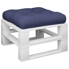 Vidaxl Blazina za kavč iz palet mornarsko modra 60x60x12 cm