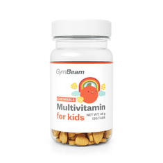GymBeam Žvečljivi multivitamin za otroke, 120