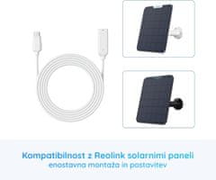 Reolink Solar EX podaljševalni kabel, USB-C, 4.5m, za Reolink kamere/solarne panele