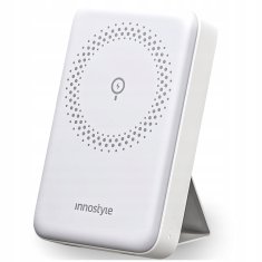 Innostyle INNOSTYLE POWERMAG 2V1 HITRA INDUKCIJSKA POWERBANK ZA MAGSAFE 10000MAH STOJALO BELA
