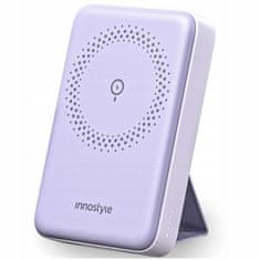 Innostyle INNOSTYLE POWERMAG 2V1 HITRA INDUKCIJA POWERBANK ZA MAGSAFE 10000MAH STOJALO VIJOLIČNA