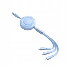 Mcdodo MCDODO 3V1 IZVLEČNI KABEL USB HITRO POLNJENJE USB-C STRELA MIKRO 66W