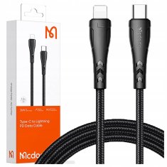 Mcdodo MCDODO KRATEK USB-C LIGHTNING HITRI POLNILNI KABEL 36W ZA IPHONE 20 CM