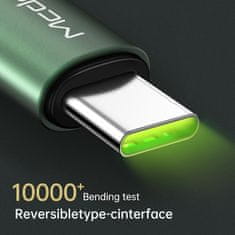 Mcdodo MCDODO USB-C HITRI POLNILNI KABEL ZA SAMSUNG USB POLNILEC TIPA C LED 1M