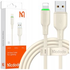 Mcdodo MCDODO POLNILEC USB STRELA HITRO POLNJENJE KABEL ZA IPHONE 1M VODIL BEŽ
