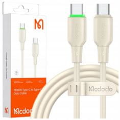 Mcdodo MCDODO USB-C HITRI POLNILNI KABEL ZA SAMSUNG JABOLKO USB TIPA C 65W 1M VODIL BEŽ