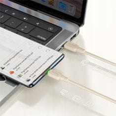 Mcdodo MCDODO USB-C HITRI POLNILNI KABEL ZA SAMSUNG JABOLKO USB TIPA C 65W 1M VODIL BEŽ