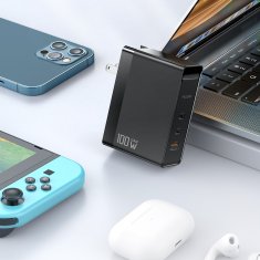 Mcdodo MCDODO HITRI POLNILEC NAPAJALNIK CUBE 3X USB-C PD USB-A GAN 100W