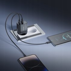 Mcdodo MCDODO MAJHEN UNIVERZALNI POLNILEC ZA TELEFON Z NAPAJANJEM 2X USB 12W