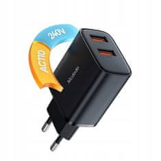 Mcdodo MCDODO UNIVERZALNI POLNILEC 2XUSB 12W + HITRI KABEL USB USB-C 1M