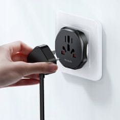 Mcdodo MCDODO ADAPTER POTOVALNI ADAPTER ANGLEŠKI VTIČ IZ EU V USA EU US UK