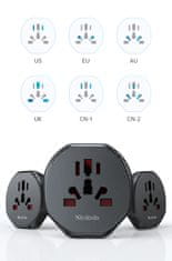 Mcdodo MCDODO ADAPTER POTOVALNI ADAPTER ANGLEŠKI VTIČ IZ EU V USA EU US UK