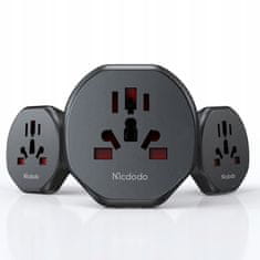 Mcdodo MCDODO ADAPTER POTOVALNI ADAPTER ANGLEŠKI VTIČ IZ EU V USA EU US UK