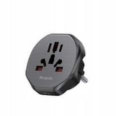 Mcdodo MCDODO ADAPTER POTOVALNI ADAPTER ANGLEŠKI VTIČ IZ EU V USA EU US UK