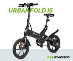 MS ENERGY URBANFOLD i6 električno kolo, zložljivo, 40,64 cm, 250 W, 360 Wh, črno