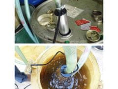 GEKO Inox potopna oljna črpalka za sode 12V 51mm + 4m cev in ročka