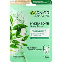 Garnier Superhydratační čiščenje masko za obraz z zelenim čajem Moisture + Fresh rtič (Tissue Super Hydratin