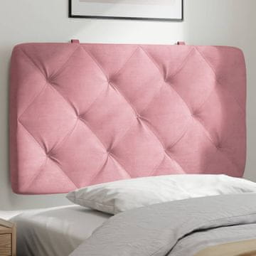 Vidaxl vidaXL Vzglavnik za posteljo, roza, 90 cm, žamet