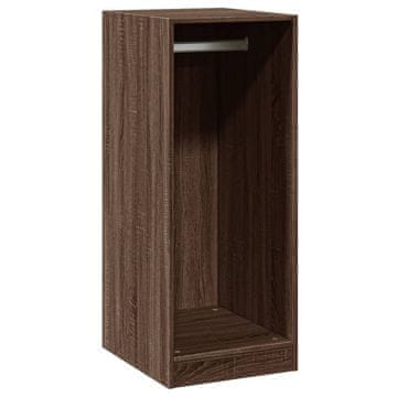Vidaxl Garderobna omara rjavi hrast 48x41x102 cm inženirski les