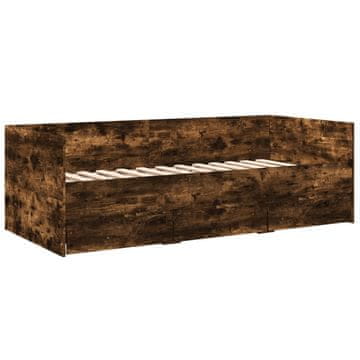 Vidaxl Dnevna postelja s predali brez vzmetnice 90x200 cm