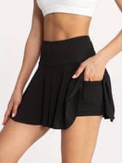 VIVVA® Krilo, Krilo s kratkimi hlačami, Športno krilo, Hlačno krilo, Krilo z žepi (Črna, L/XL) | SKORTIFY