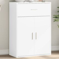 Vidaxl Komoda bela 60x30x84 cm inženirski les